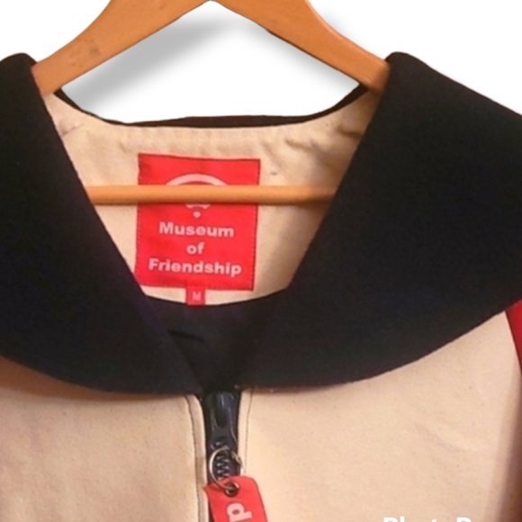 Museum of Friendship Red Black Cream Jacket - Picture 2 of 7